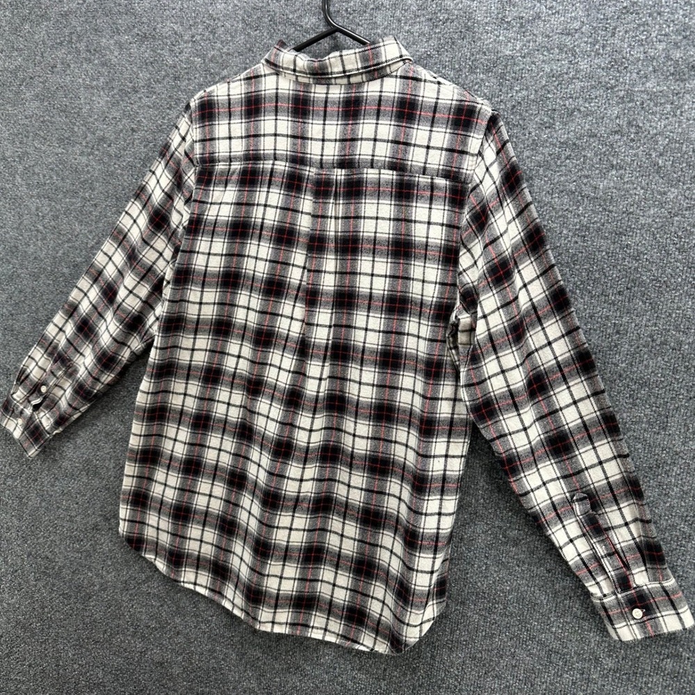 Banana Republic Boyfriend Fit Flannel Shirt Womens Large, 100% cotton - Picture 6 of 9
